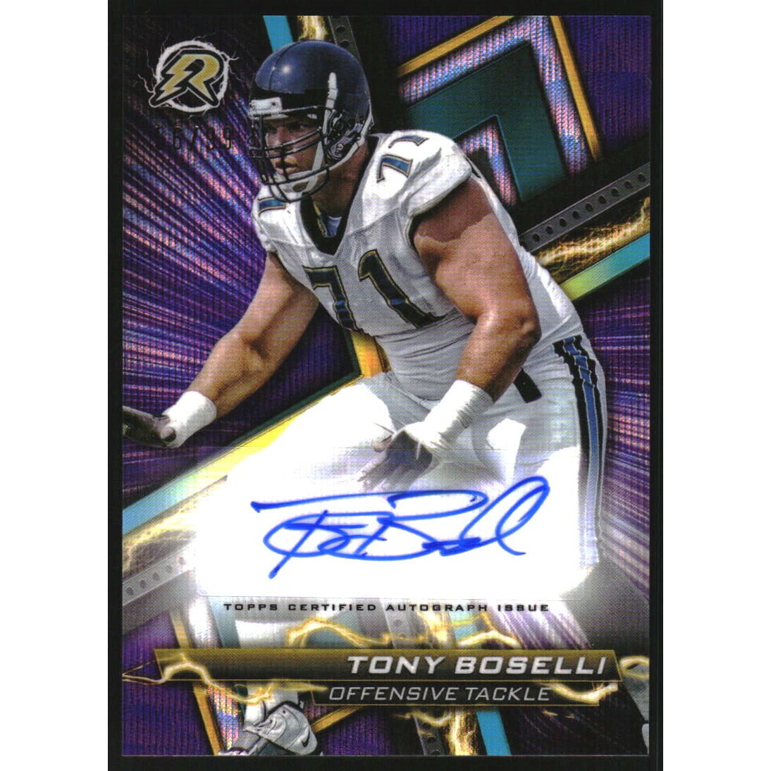 2023 Topps Composite Resurgence Autographs Purple Surge #RATBO Tony Boselli. rookie card picture