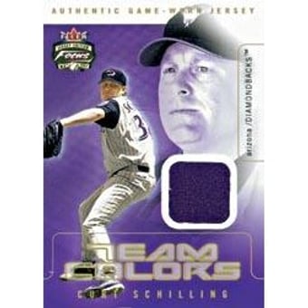 2003 Fleer Focus JE Team Colors Game Jersey Multi Color #CS Curt Schilling