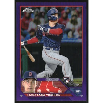 2023 Topps Chrome Purple Refractors #167 Masataka Yoshida
