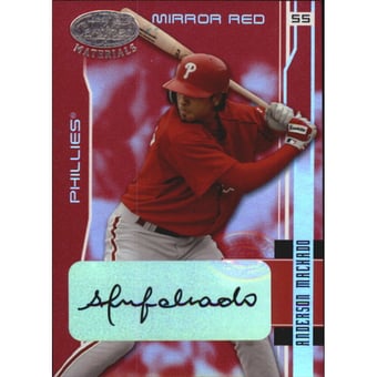 2003 Leaf Certified Materials Mirror Red Autographs #146 Anderson Machado/100