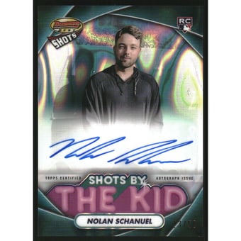 2024 Bowman's Best Shots By The Kid Autographs Lava Refractors #TKANS Nolan Schanuel