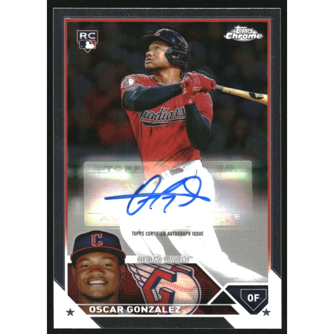 2023 Topps Chrome Update Autographs #ACOG Oscar Gonzalez. rookie card picture
