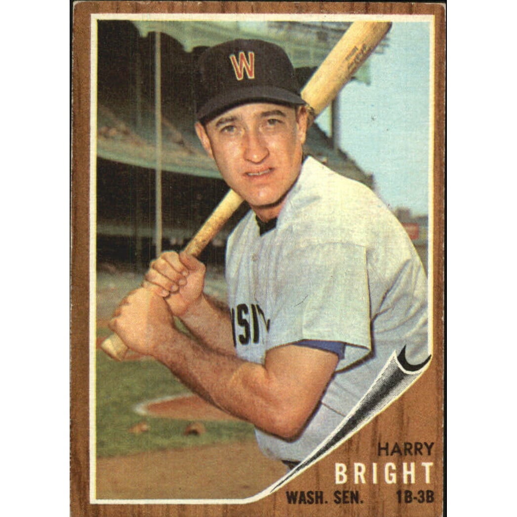 1962 Topps #551 Harry Bright. rookie card picture