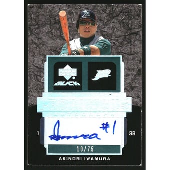 2007 UD Black Prodigious Autographs #AI Akinori Iwamura/75