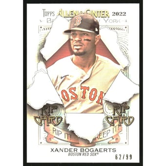 2022 Topps Allen and Ginter Rip Cards #RCXB Xander Bogaerts/99
