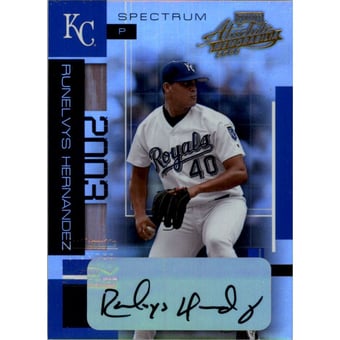 2003 Absolute Memorabilia Spectrum Signatures #141 Runelvys Hernandez/100