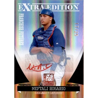 2011 Donruss Elite Extra Edition Franchise Futures Signatures Red Ink #44 Neftali Rosario