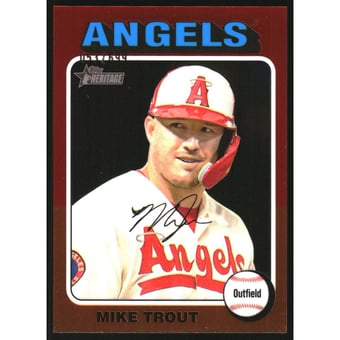2024 Topps Heritage Chrome #52 Mike Trout HN/699