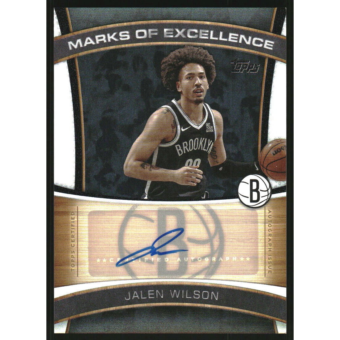 2025-26 Topps Marks of Excellence Rainbow Foilboard #MEJWI Jalen Wilson. rookie card picture