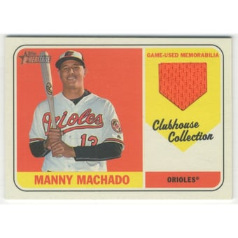 2018 Topps Heritage Clubhouse Collection Relics #CCRMM Manny Machado