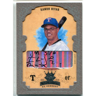 2004 Diamond Kings DK Signatures Framed Silver #58 Ramon Nivar/15