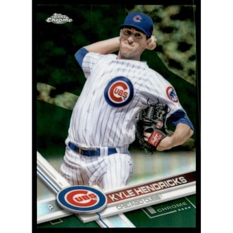 2017 Topps Chrome Green Refractors #19 Kyle Hendricks