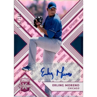2018 Elite Extra Edition Autographs Aspirations Purple #134 Erling Moreno/100