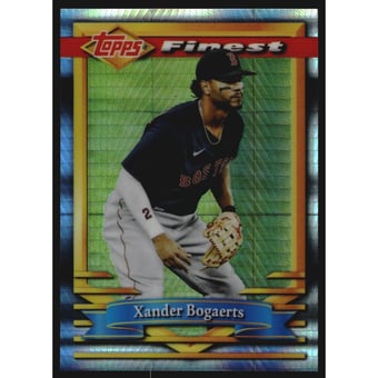 2021 Finest Flashbacks Prism Refractors #34 Xander Bogaerts