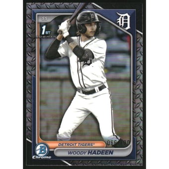 2024 Bowman Chrome Draft Steel Metal Refractors #BDC17 Woody Hadeen
