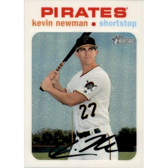 2020 Topps Heritage Chrome Spring Mega Box White Refractors #THC139 Kevin Newman