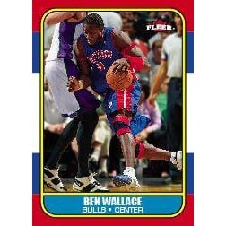 2006-07 Fleer 1986-87 20th Anniversary #18 Ben Wallace. rookie card picture
