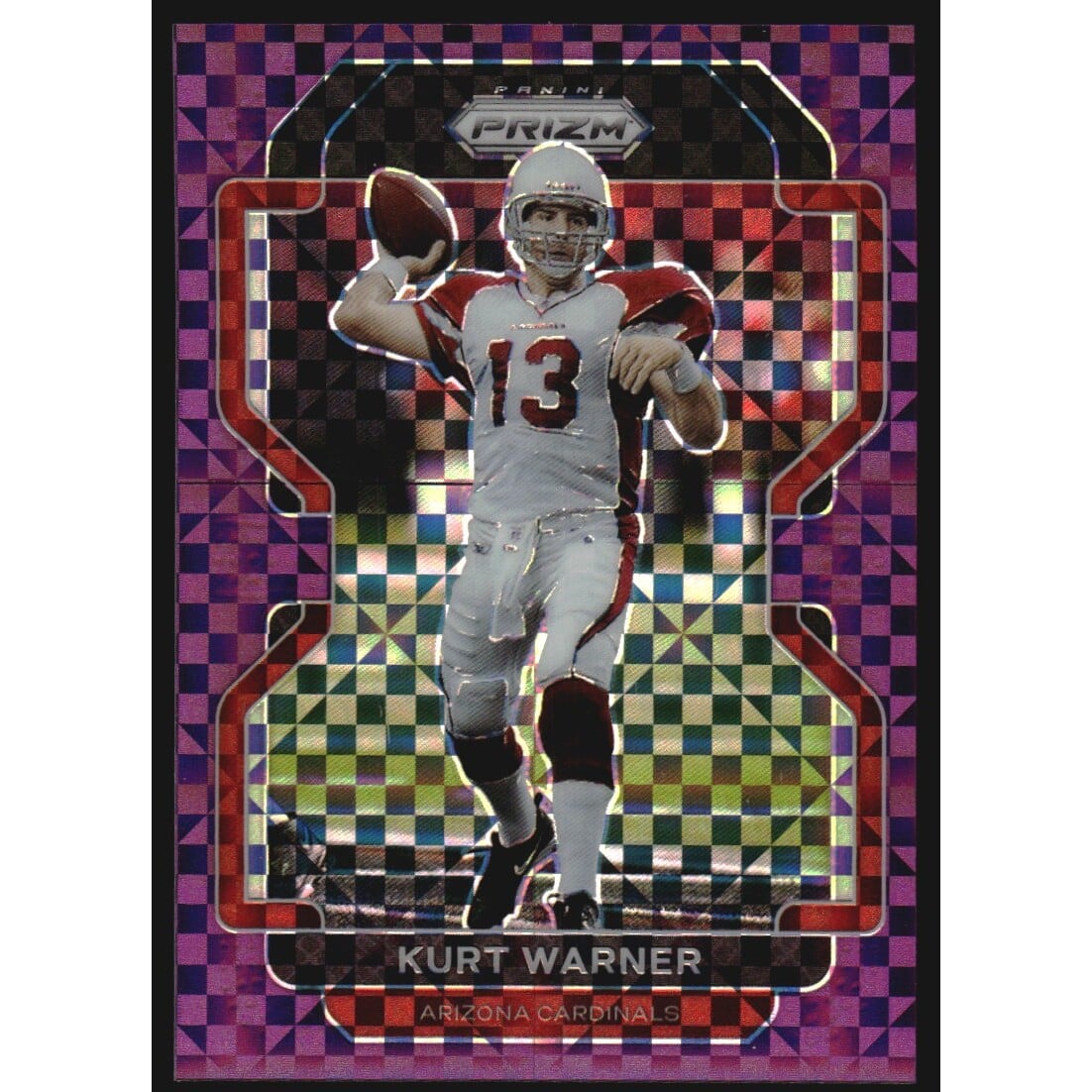 2021 Panini Prizm Prizms Purple Power #82 Kurt Warner. rookie card picture