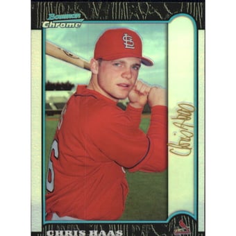 1999 Bowman Chrome Gold Refractors #90 Chris Haas