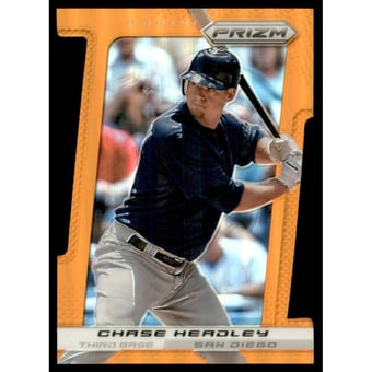 2013 Panini Prizm Prizms Orange Die-Cut #147 Chase Headley