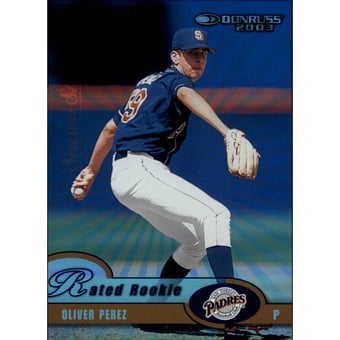 2003 Donruss Stat Line Season #36 Oliver Perez RR/4