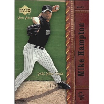 2001 Upper Deck Gold Glove Finite #88 Mike Hampton