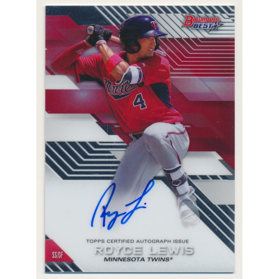2017 Bowman's Best Best of '17 Autographs #B17RL Royce Lewis. rookie card picture