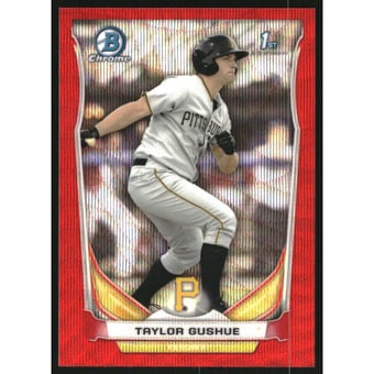 2014 Bowman Chrome Draft Red Wave Refractors #CDP118 Taylor Gushue