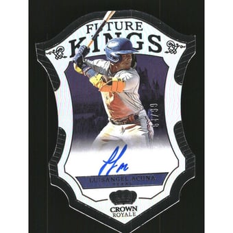 2023 Panini Chronicles Crown Royale Future Kings Signatures #39 Luisangel Acuna
