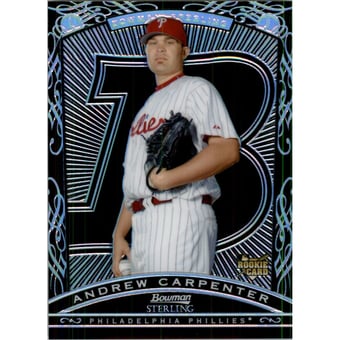 2009 Bowman Sterling Black Refractors #AC Andrew Carpenter