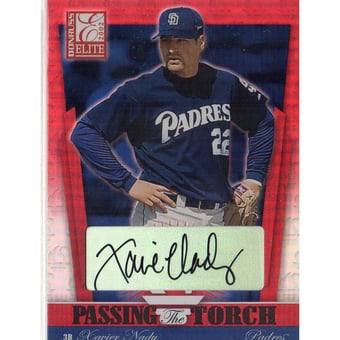 2002 Donruss Elite Passing the Torch Autographs #24 Xavier Nady/100