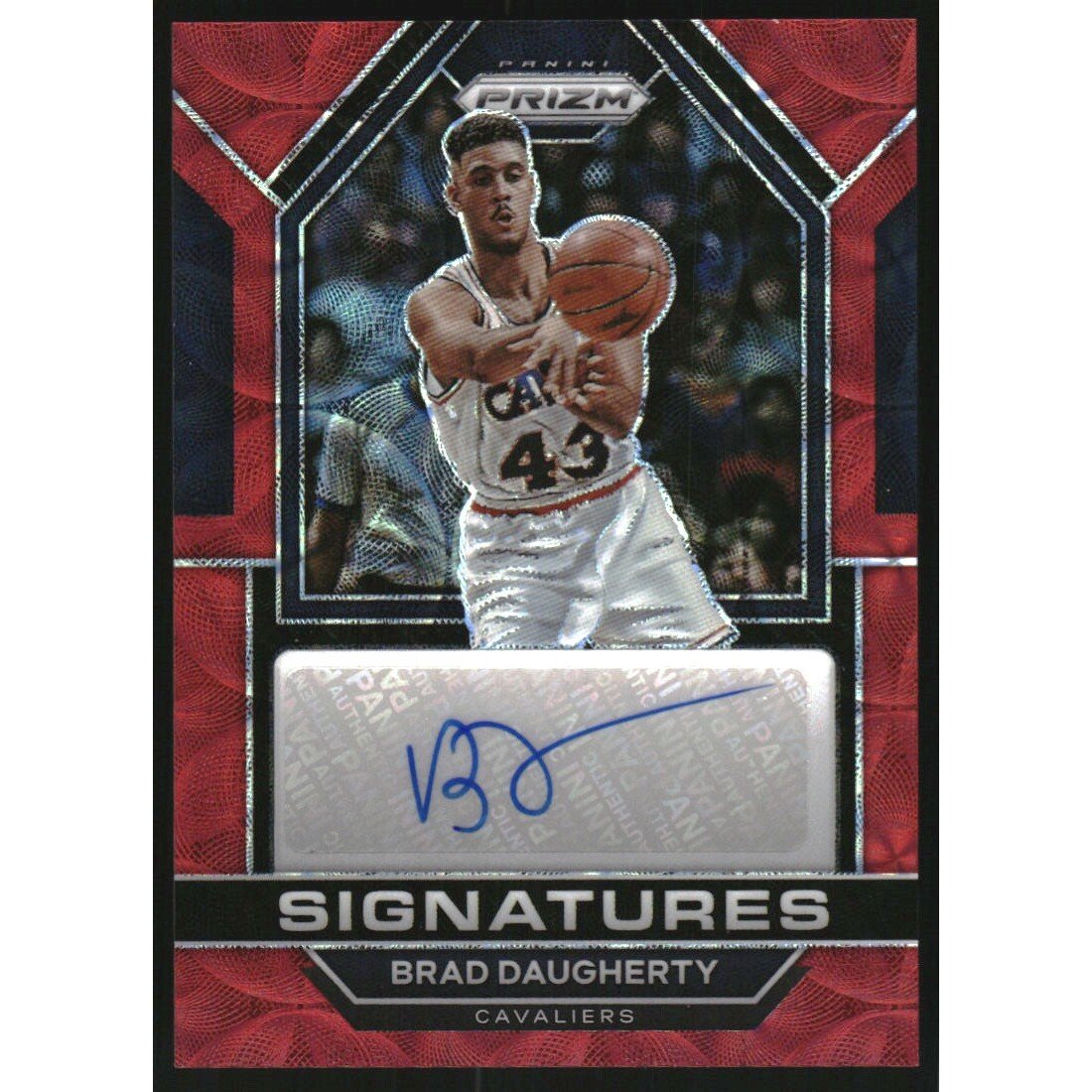 2022-23 Panini Prizm Signatures Prizms Choice #42 Brad Daugherty. rookie card picture
