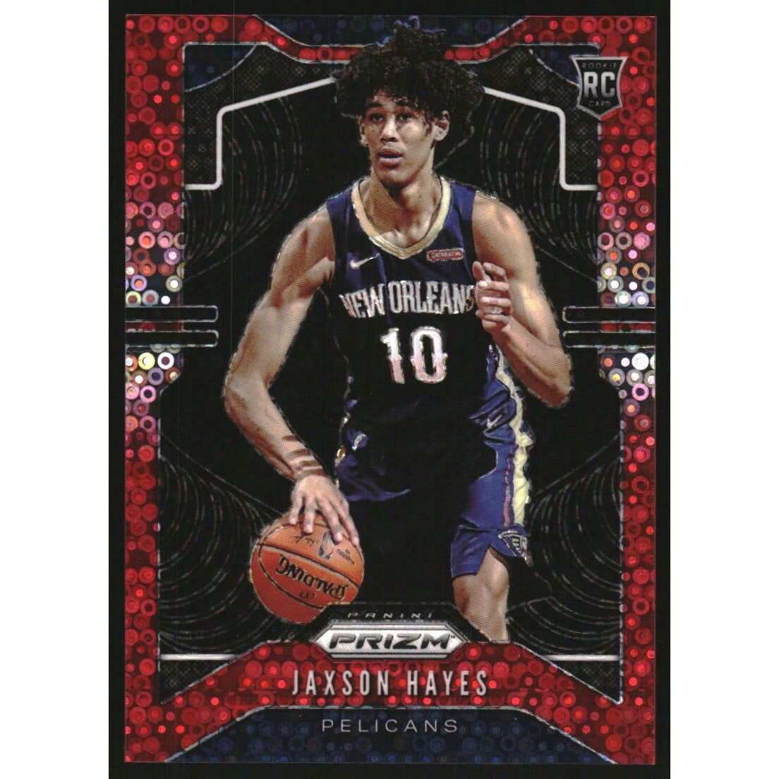 2019-20 Panini Prizm Prizms Fast Break Red #254 Jaxson Hayes. rookie card picture
