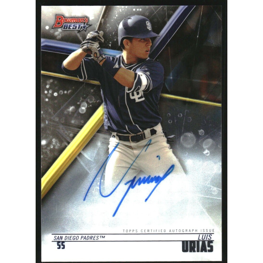 2018 Bowman's Best Best of '18 Autographs #B18LU Luis Urias. rookie card picture