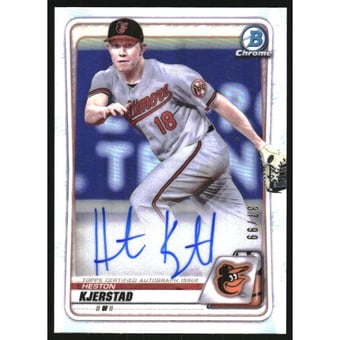 2020 Bowman Chrome Draft Image Variation Autographs #BDC122 Heston Kjerstad