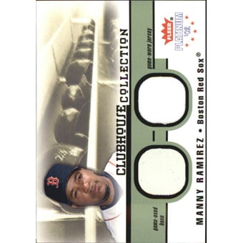 2002 Fleer Platinum Clubhouse Memorabilia Combos #28 Manny Ramirez Base-Jsy/350