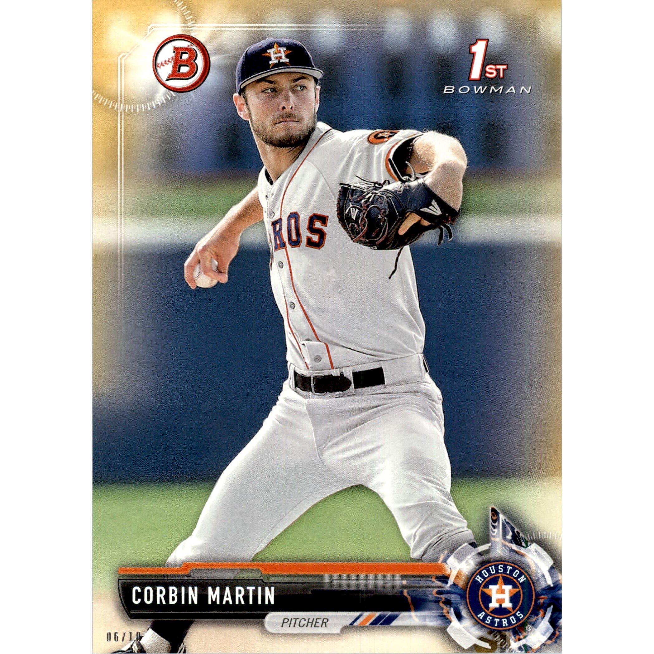 2017 Bowman Draft 5x7 Gold #BD133 Corbin Martin. rookie card picture