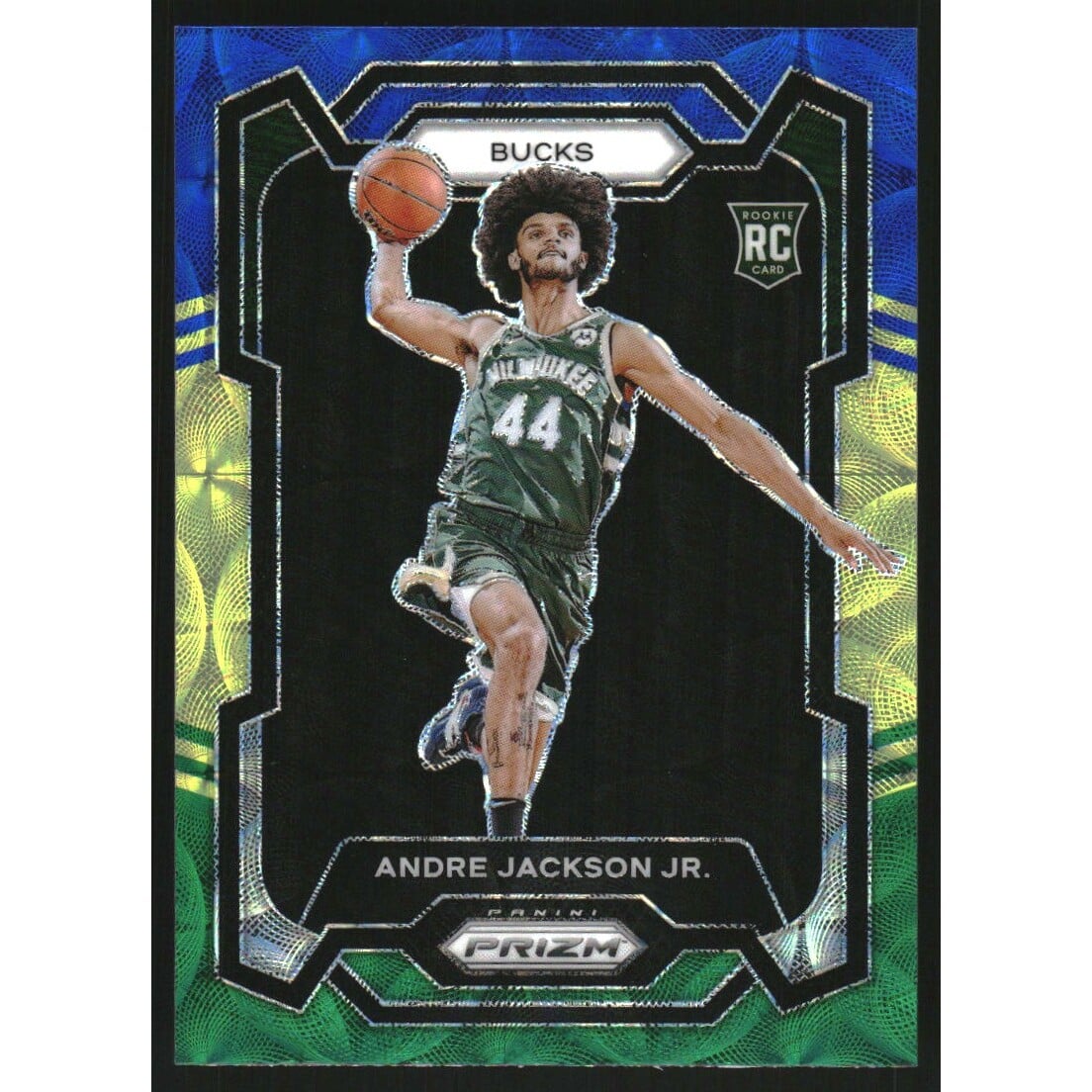 2023-24 Panini Prizm Prizms Choice Blue Yellow and Green #131 Andre Jackson Jr.. rookie card picture