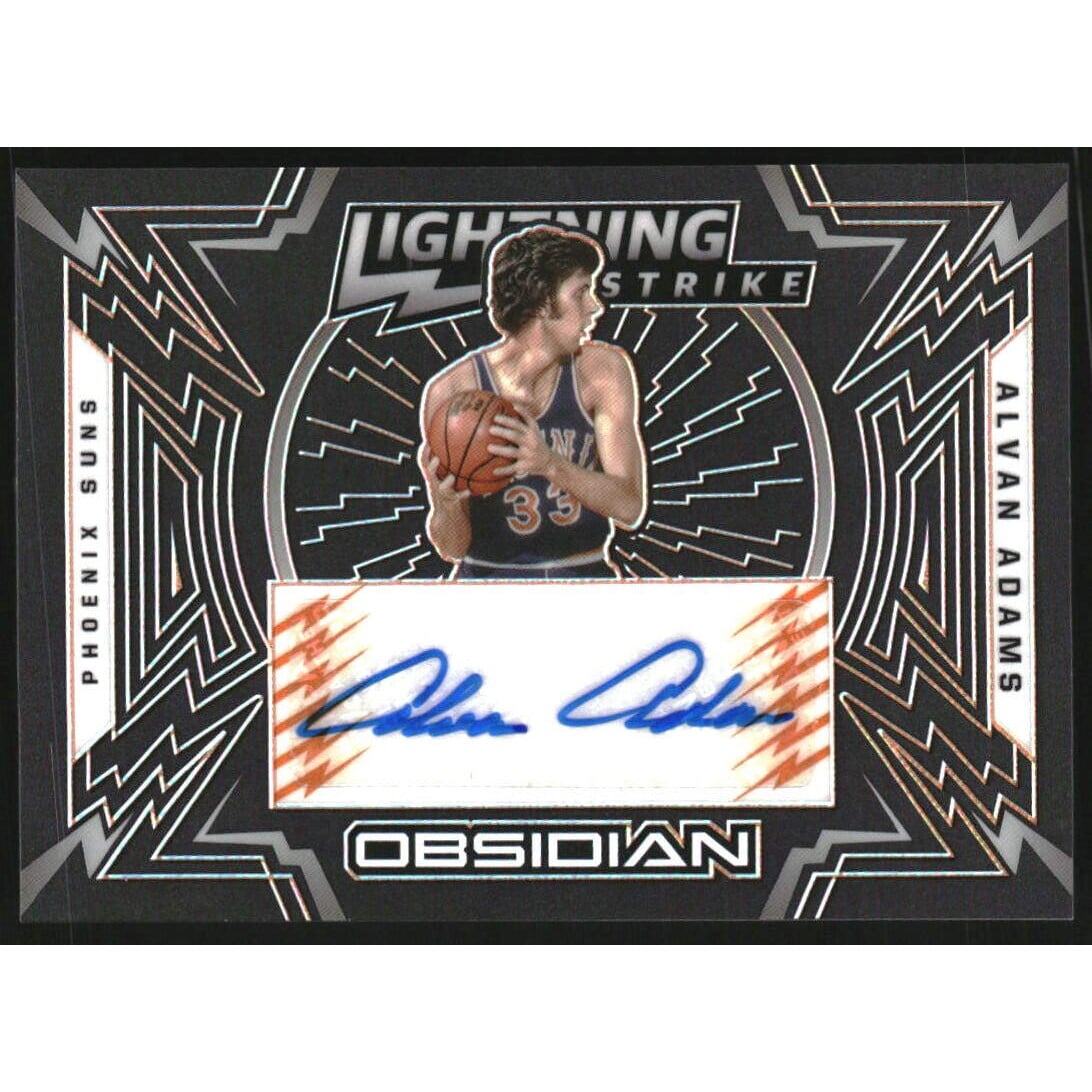 2020-21 Panini Obsidian Lightning Strike Signatures Electric Etch Orange #11 Alvan Adams/50. rookie card picture