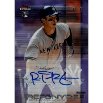 2016 Finest Autographs Purple Refractors #FARR Rob Refsnyder