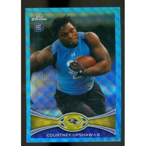 2012 Topps Chrome Blue Wave Refractors #BW71 Courtney Upshaw. rookie card picture