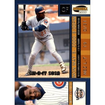 2000 Pacific Invincible Ticket to Stardom #7 Sammy Sosa