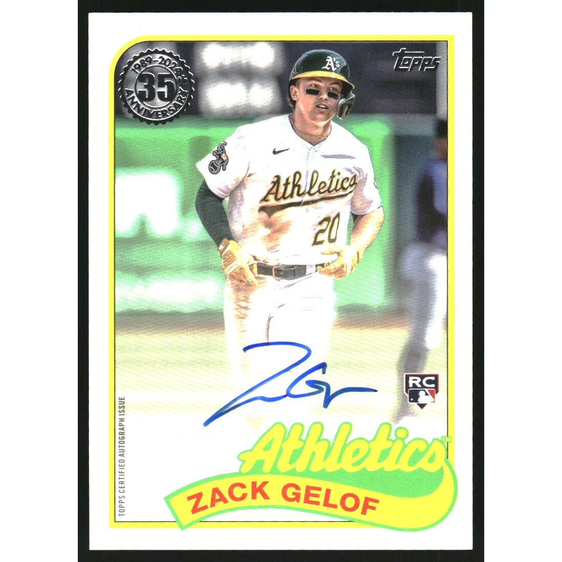 2024 Topps '89 Topps Autographs #89BA2ZG Zack Gelof S2. rookie card picture