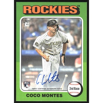 2024 Topps Heritage Real One Autographs #ROACMON Coco Montes HN
