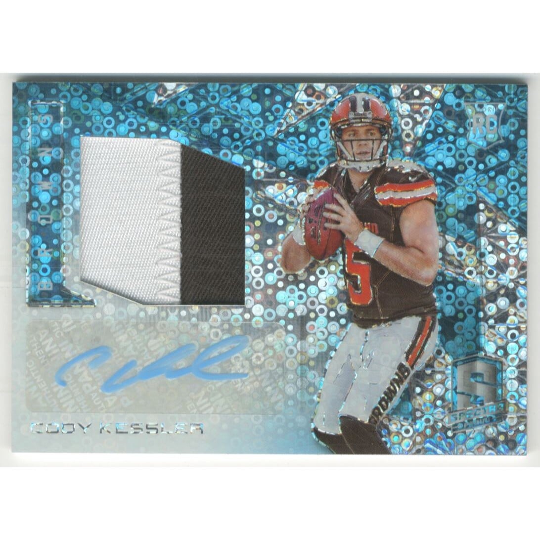 2016 Panini Spectra Neon Blue #190 Cody Kessler JSY AU. rookie card picture