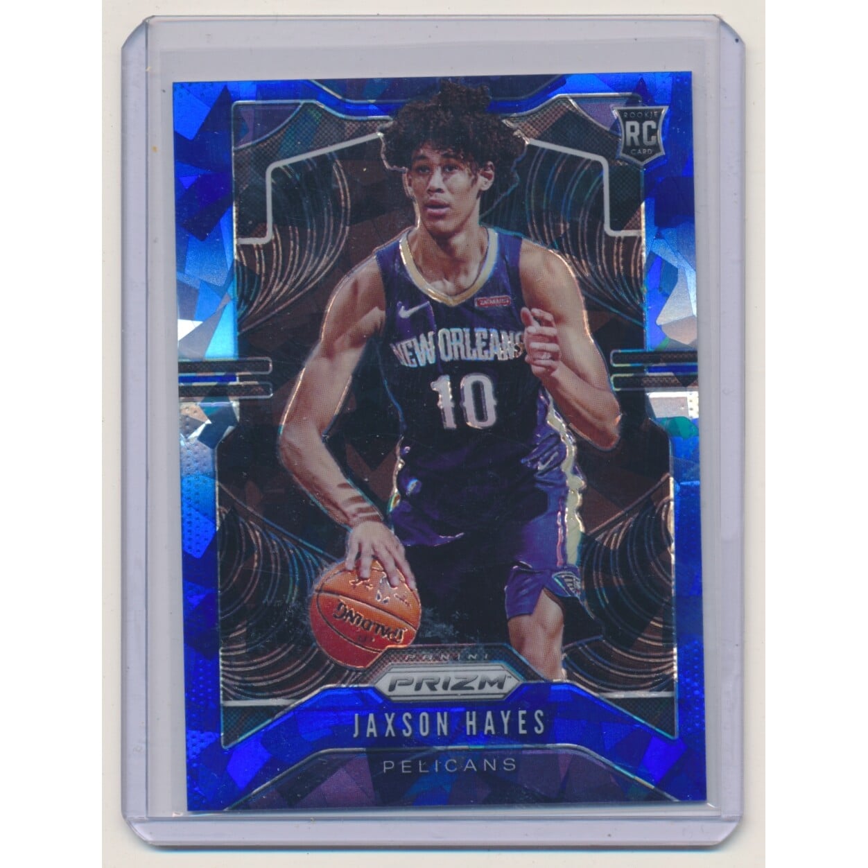 2019-20 Panini Prizm Prizms Blue Ice #254 Jaxson Hayes. rookie card picture