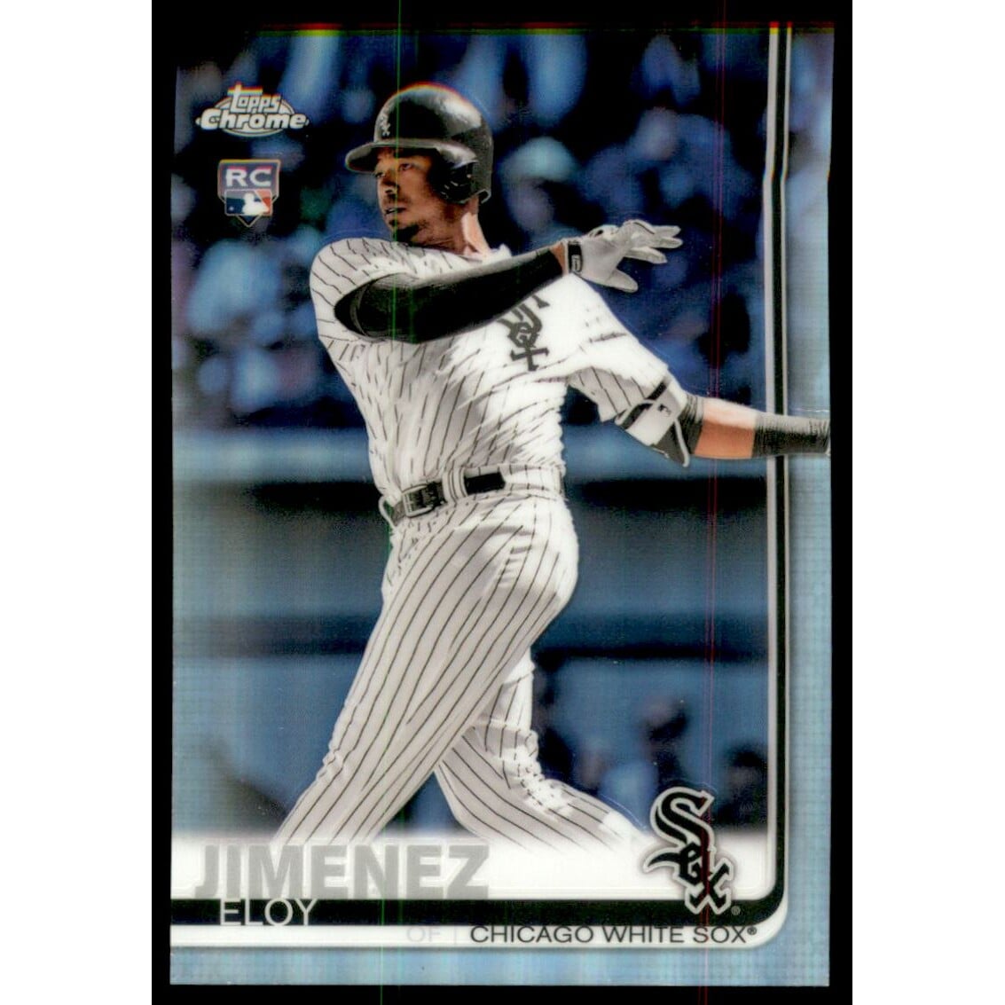 2019 Topps Chrome Refractors #202 Eloy Jimenez. rookie card picture