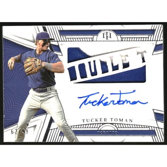 2023 Panini National Treasures Die Cut Material Signatures #40 Tucker Toman