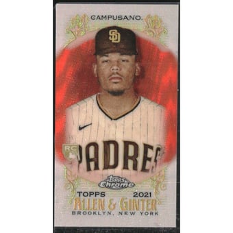 2021 Topps Allen and Ginter Chrome Mini Orange Refractors #265 Luis Campusano