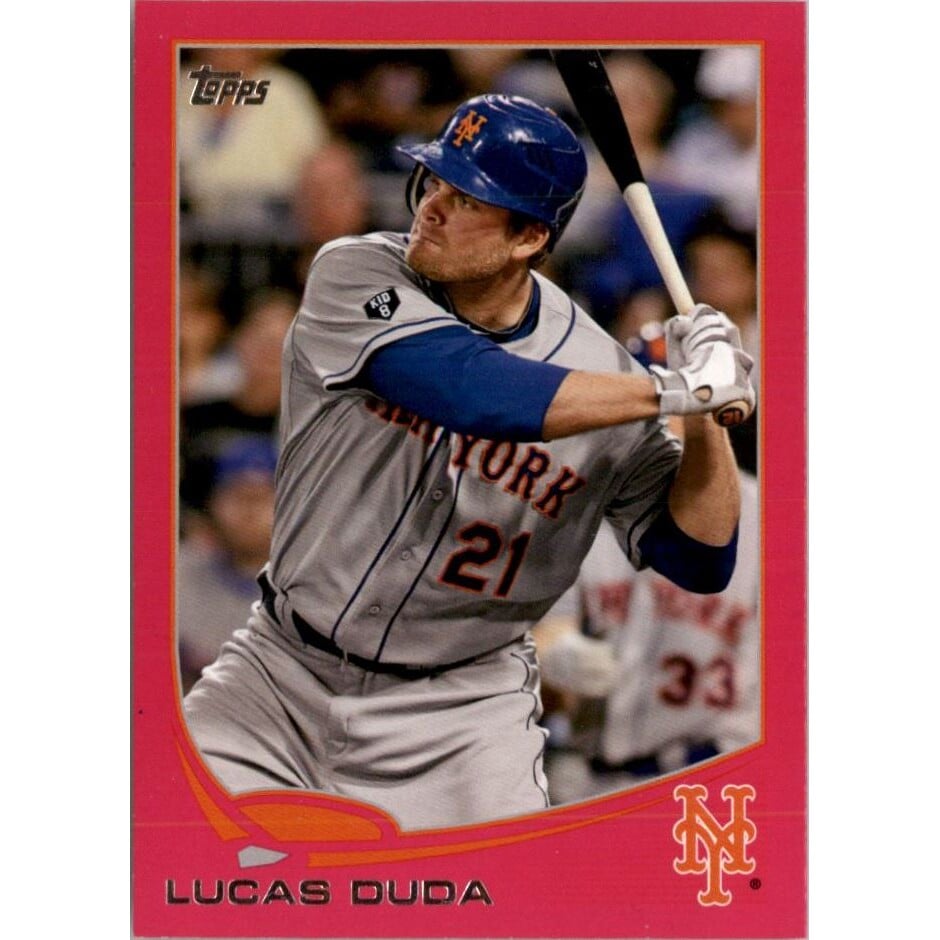 2013 Topps Mini Pink #21 Lucas Duda. rookie card picture